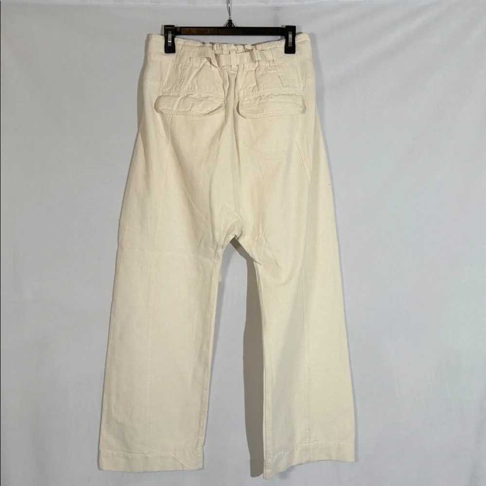 Free People Skyrider Relaxed Fit Pant Size S Cream Color NWOT - Picture 5 of 11